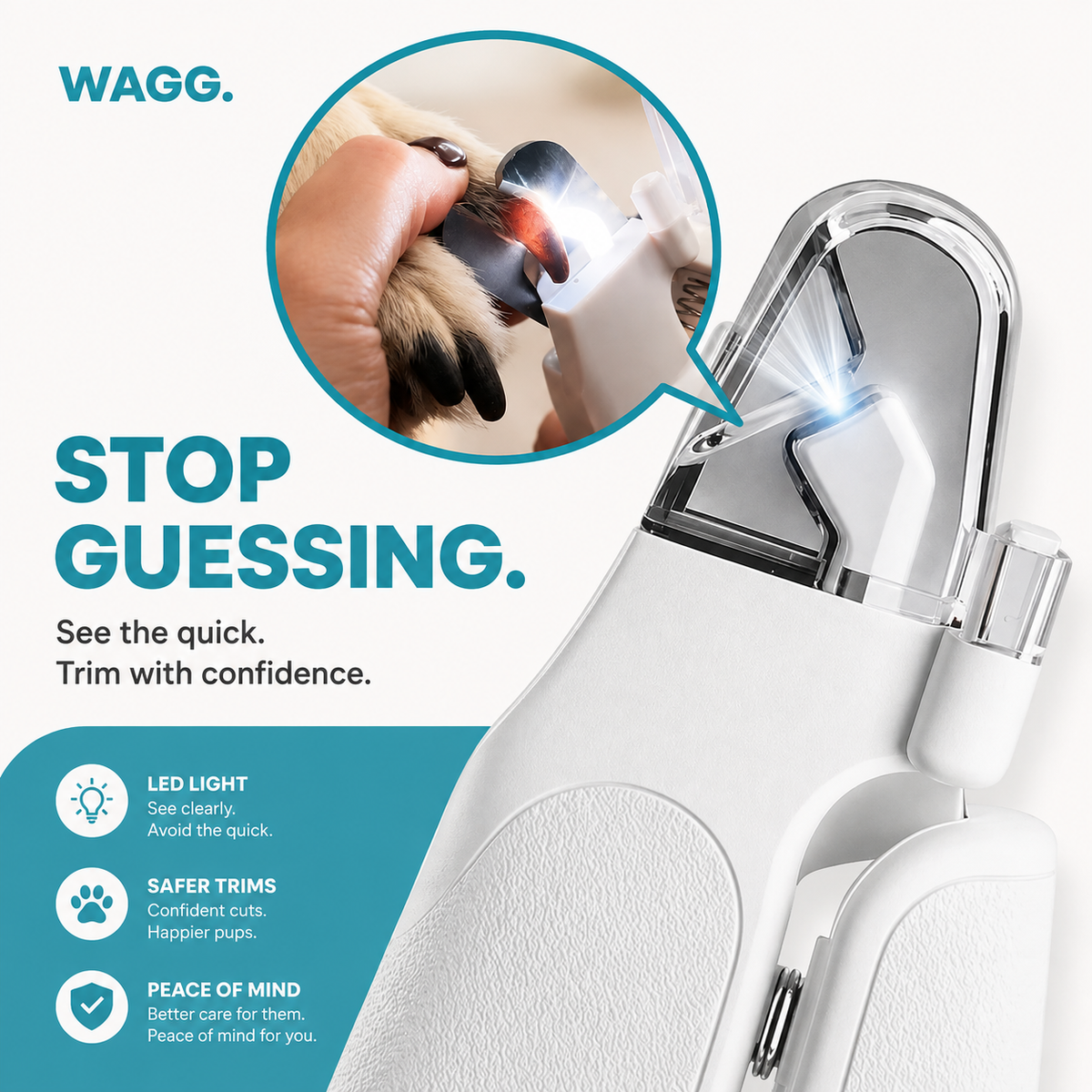 WAGG™ LED Safety Clippers